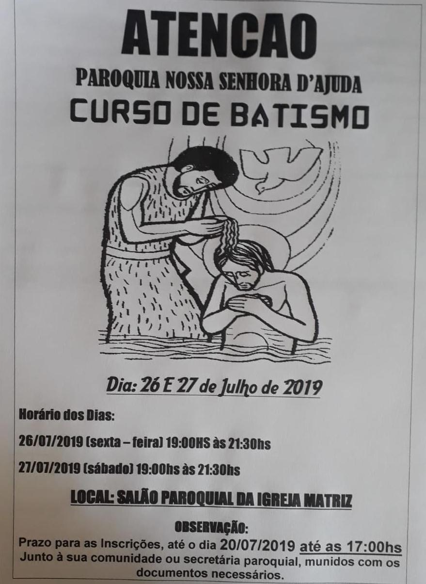 Curso de Batismo 2019