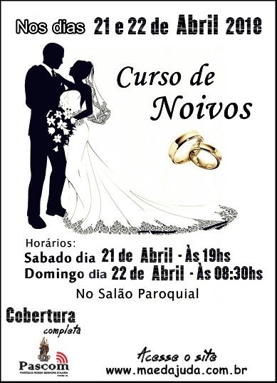 Pensando em Casar? Está aberta as inscrições para o Curso de Noivos