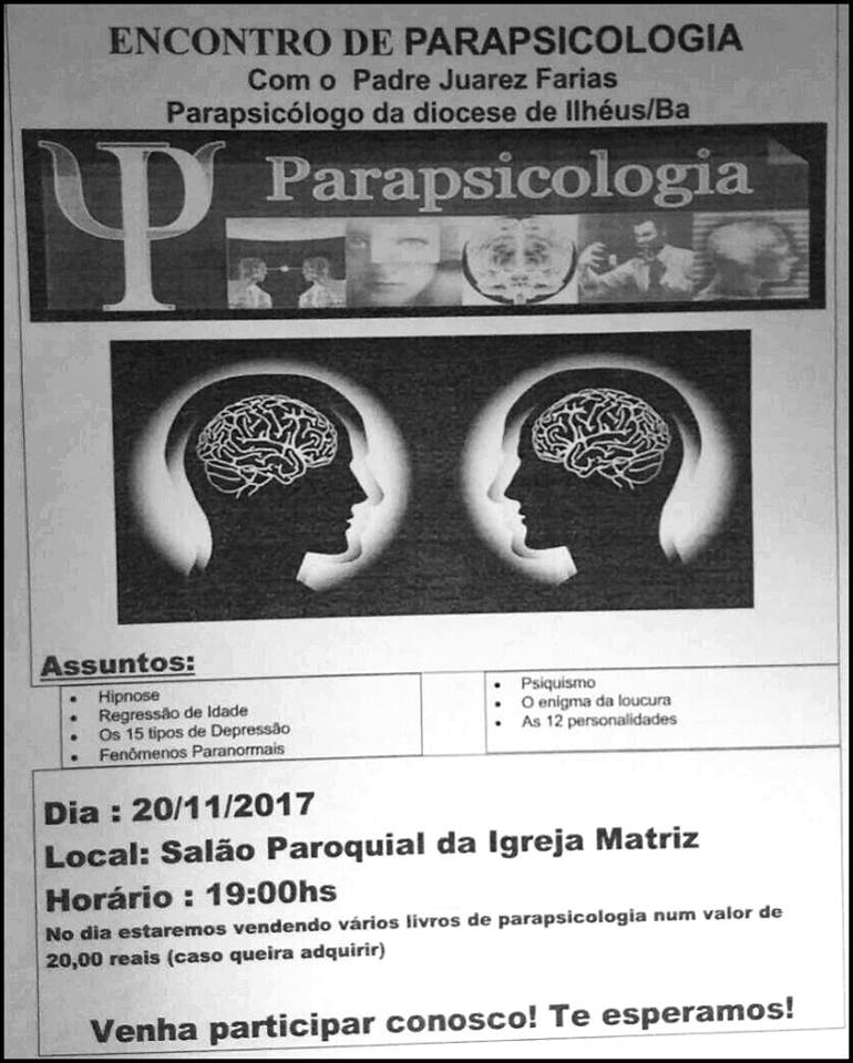 Encontro de Parapsicologia com o Padre Juarez Farias