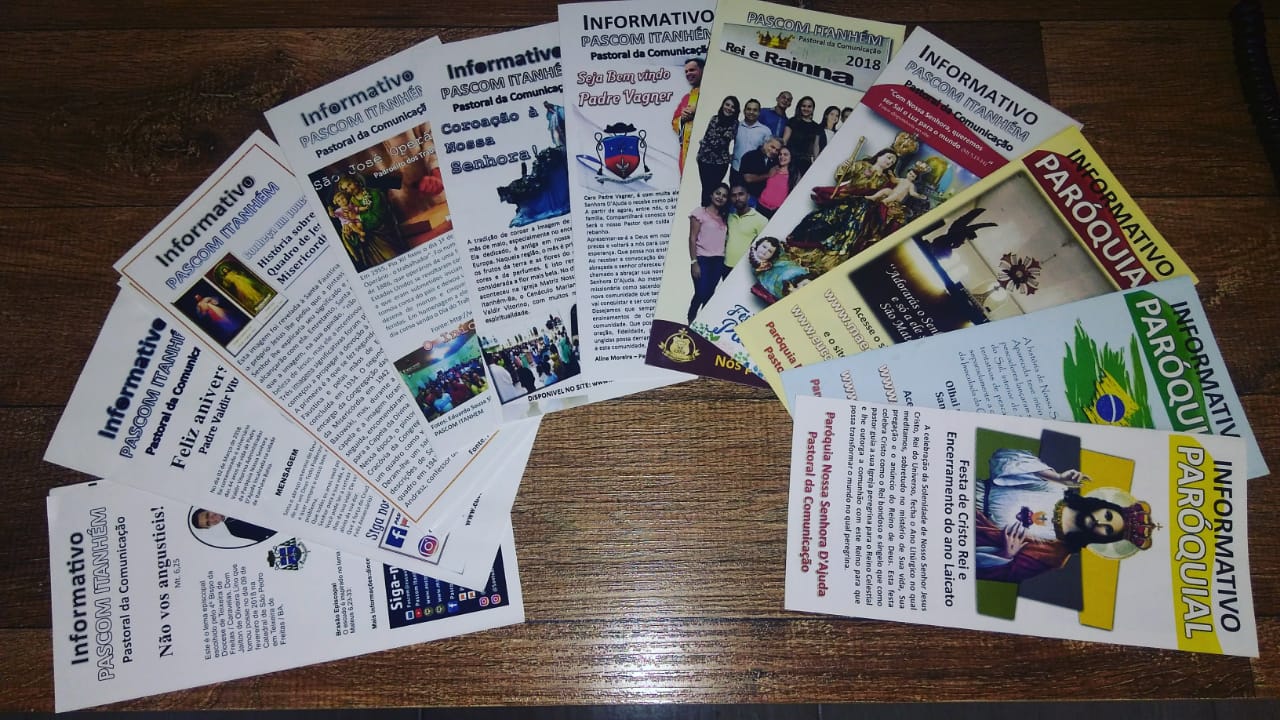 Informativo paroquial chega a seu decimo mês
