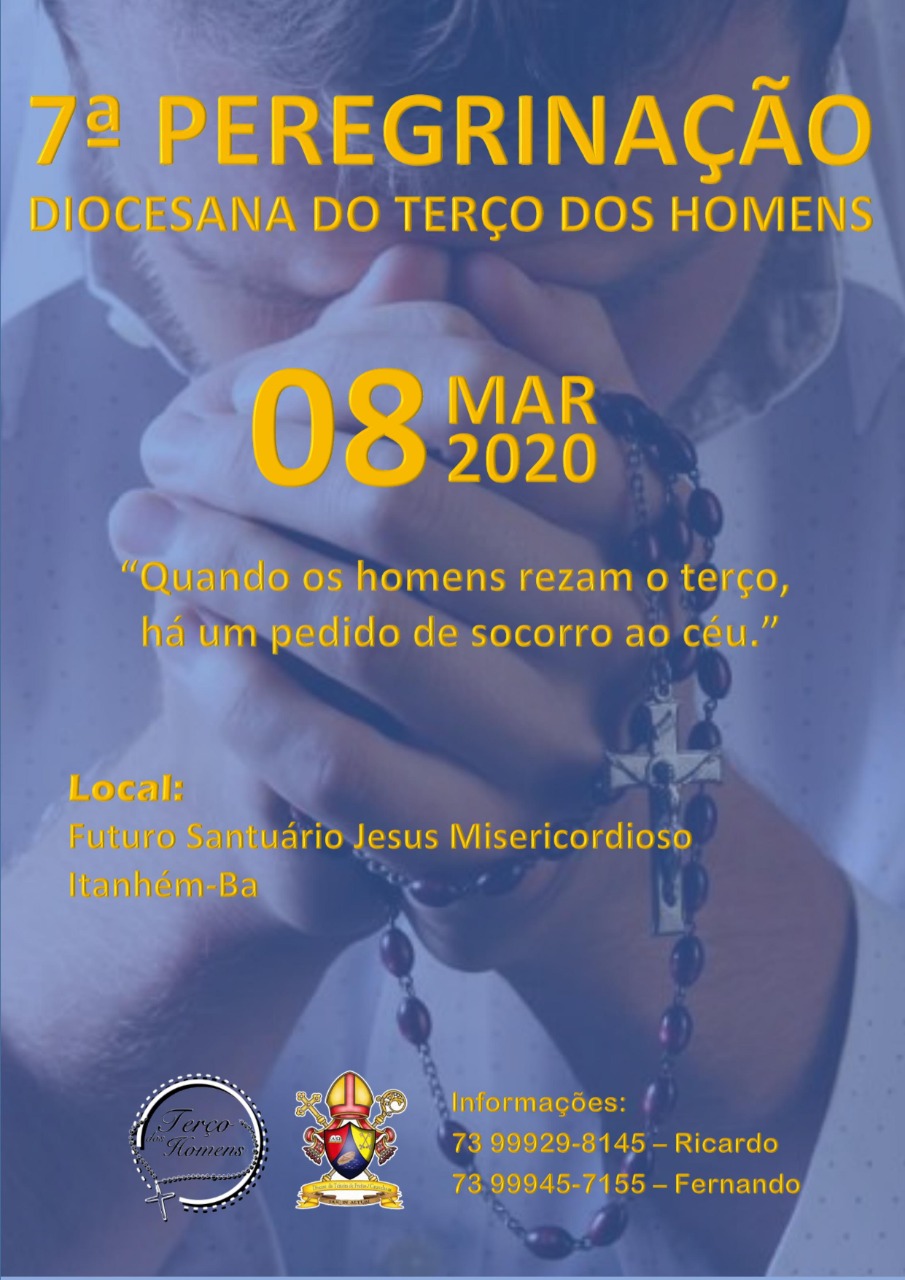 Vem aí a 7° Peregrinação Diocesana do Terço dos Homens