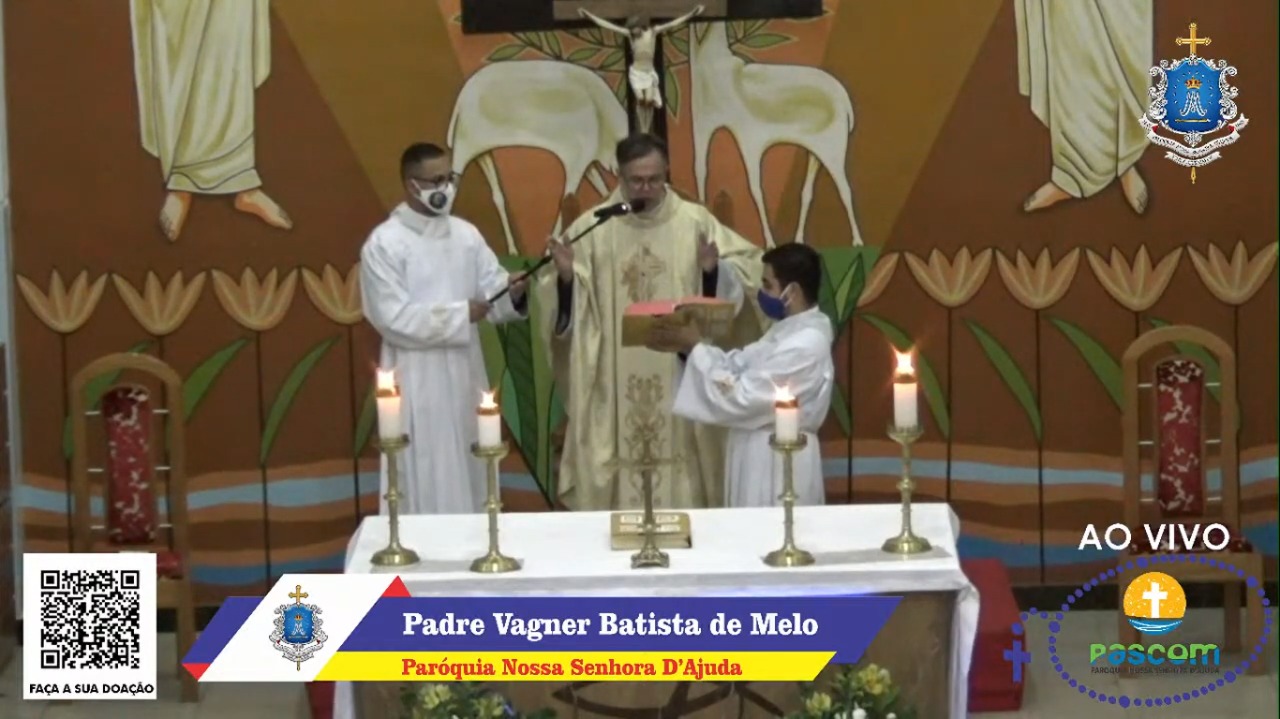 A Paroquia Nossa Senhora D’Ajuda disponibiliza transmissão ao vivo da Missa Dominical diretamente pelo site.