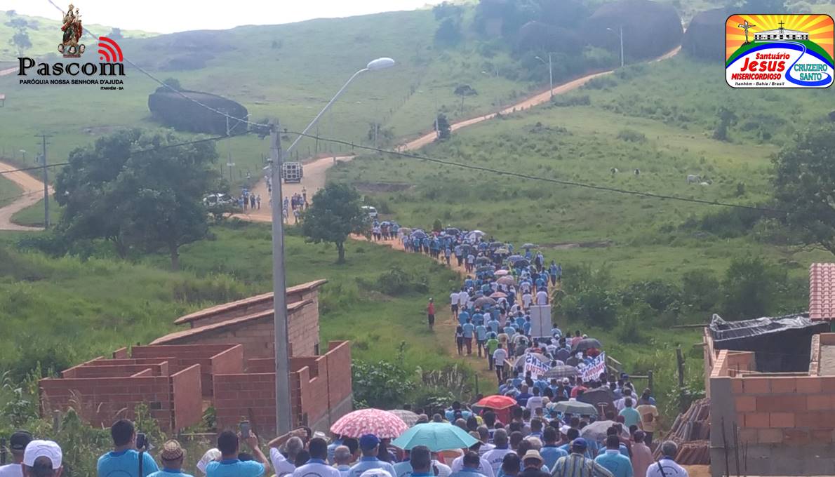 Aproximadamente 2.200 homens se reuniram em peregrinação rumo ao Santuário Jesus Misericordioso
