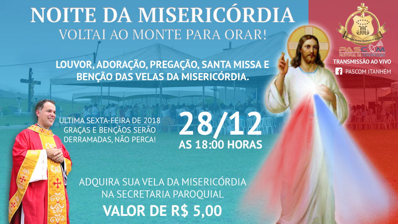 Missa de encerramento do ano de 2018 no santuário Jesus Misericordioso