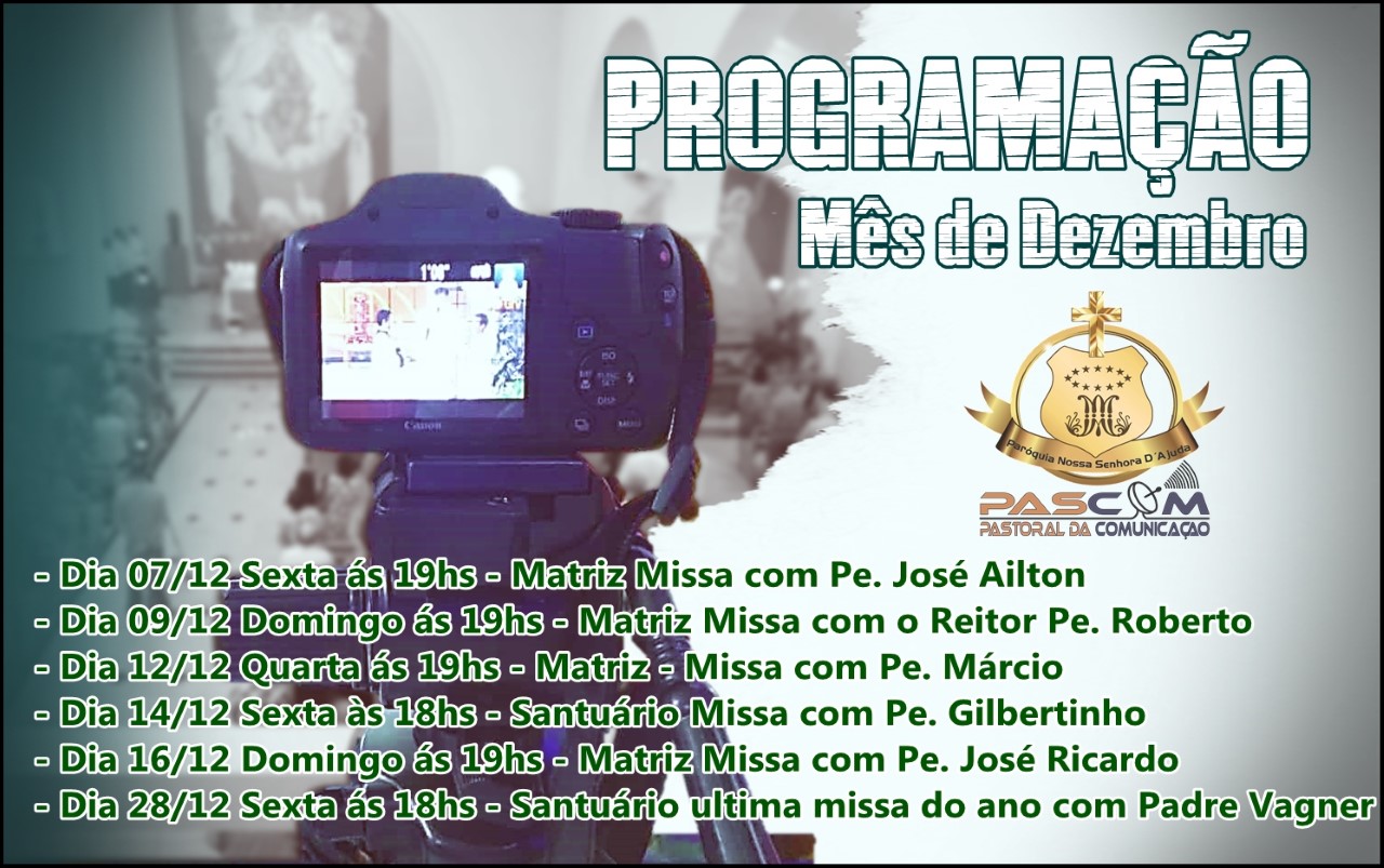 Fiquem atentos a programação de Dezembro!