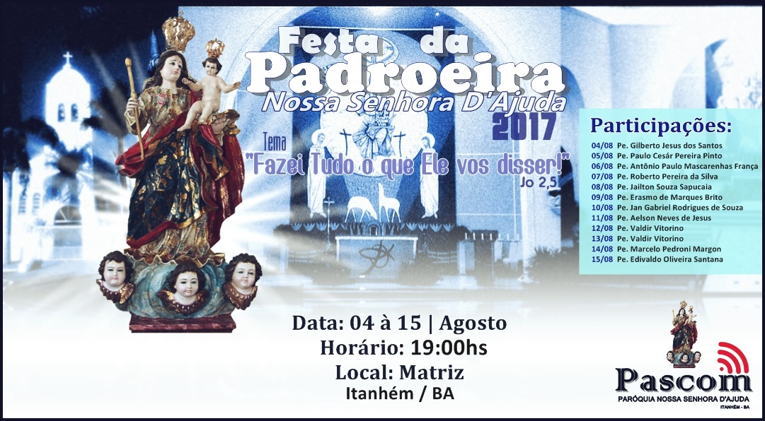 Festa da Padroeira vai do dia 04 à 15 agosto