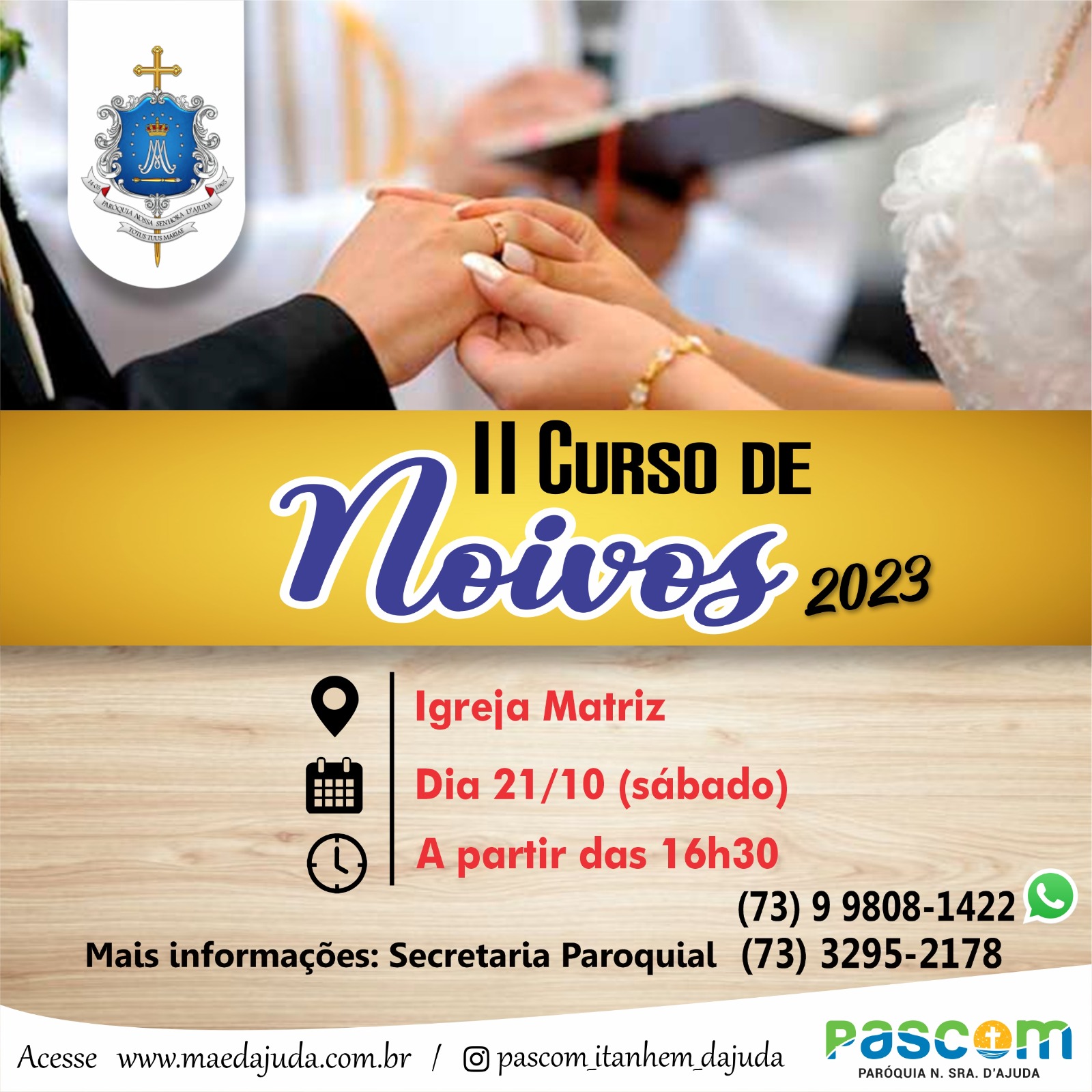 Sacramento do Matrimônio: Preparação pra noivos