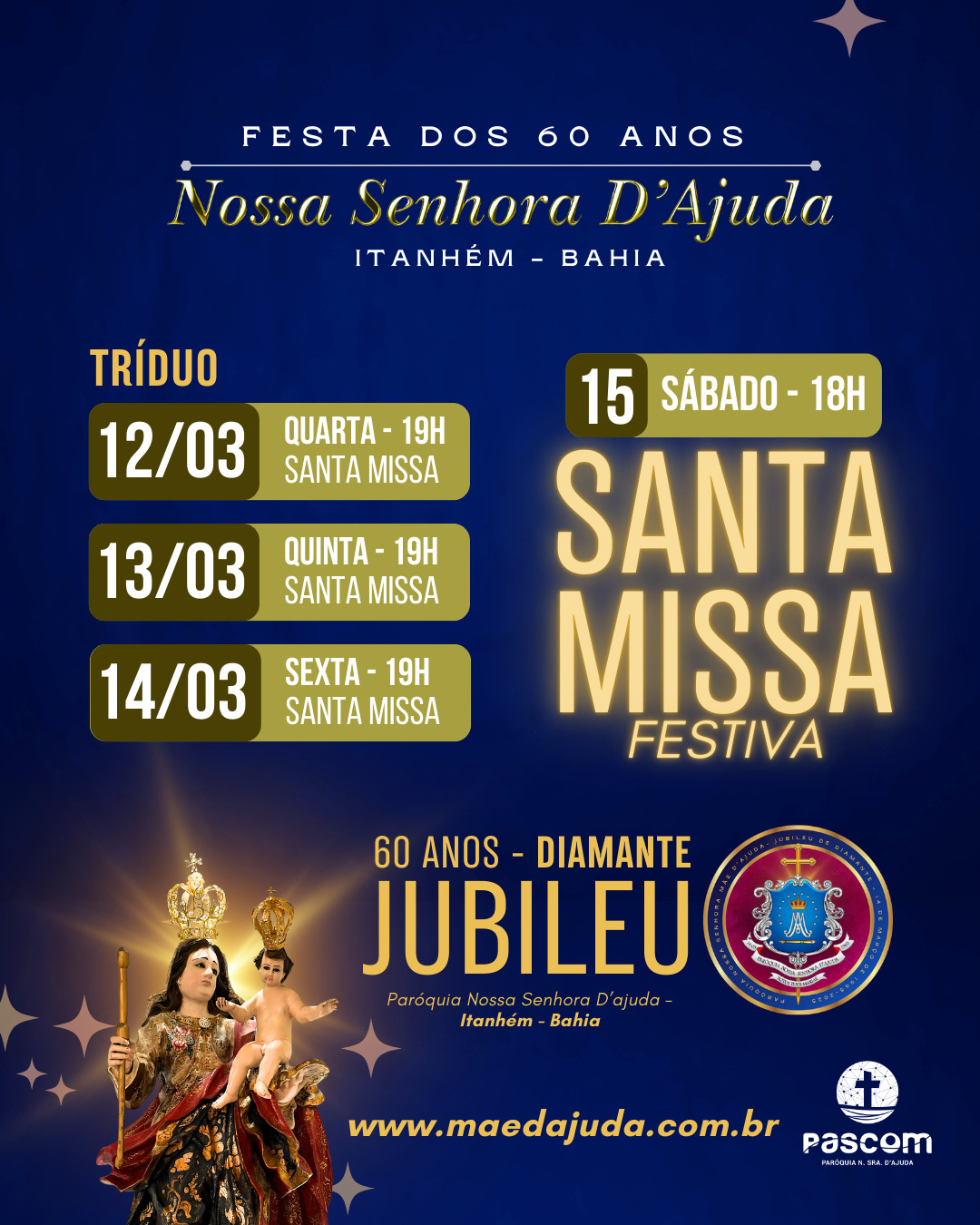 Rumo ao Jubileu de 60 anos da nossa Paróquia